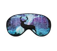 Magic Deer Silhouette Sleep Eye Mask Soft Sleep Cover Blindfold Sleeping Mask Cover para dormir viajes