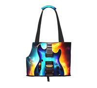 Magic Electric Guitar Print Puppy Carrier Dog Walking Bags Pets Dogs Carrier Bags for Small Dogs and Cat and Rabbit