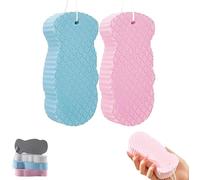 Magic - Esponja de baño exfoliante 3D súper suave, esponjas exfoliantes para el cuerpo, esponjas reutilizables para eliminar la piel muerta para adultos y niños, limpieza suave de la piel (2 piezas-B)