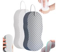 Magic Exfoliating Bath Sponge, 2025 New Super Soft Exfoliating Sponge, 3D Super Soft Exfoliating Bath Sponge, Reusable Skin-Friendly Shower Sponge for All Skin Types (2PCS-A)