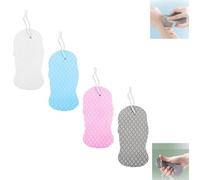 Magic Exfoliating Bath Sponge 3D, Magic Super Soft Exfoliating Bath Sponge, Remover Dead Skin, Skin Friendly and Reusable for Adults Children Women and Men (4Pcs-Mix)