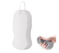 Magic Exfoliating Bath Sponge,3D Super Soft Exfoliating Bath Sponge, Adults Women and Men for Skin Friendly and Reusable (White)