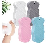 Magic Exfoliating Bath Sponge 3D, Super Soft Exfoliating Bath Sponge, Dead Skin Remover for Body, Skin Scrubber for Adults Face & Body (4 Mix)