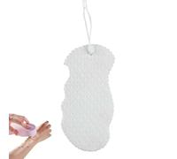 Magic Exfoliating Bath Sponge, 3D Super Soft Exfoliating Bath Sponge, Magic Exfoliating Sponge, Skin Friendly and Reusable for Adults Women and Men (White)
