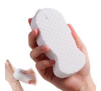 Magic Exfoliating Bath Sponge 3d Super Soft, Magic Exfoliating Body Scrubber, Scrub Sponge Shower Brush, Skin-Friendly, Deep Cleans & Removes Dead Skin (White)