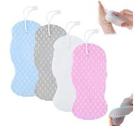 Magic Exfoliating Bath Sponge 3d Super Soft, Magic Exfoliating Body Scrubber, Scrub Sponge Shower Brush, Skin-Friendly, Deep Cleans & Removes Dead Skin (4pcs)