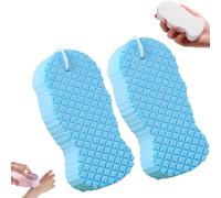 Magic Exfoliating Bath Sponge, Magic Exfoliating Body Scrubber, Skin Friendly & Reusable, For Body Removes Dead Skin For Bodys, Face And Feet (A)