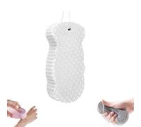 Magic Exfoliating Bath Sponge, Super Soft Exfoliating Bath Sponge, Skin Friendly and Reusable, Gently Removes Dead Skin, Suitable for Most Men and Women (White)