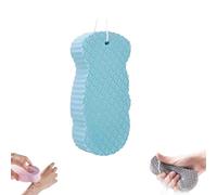 Magic Exfoliating Bath Sponge, Super Soft Exfoliating Bath Sponge, Skin Friendly and Reusable, Gently Removes Dead Skin, Suitable for Most Men and Women (Blue)