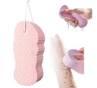 Magic Exfoliating Bath Sponge, Super Soft Exfoliating Bath Sponge, Skin Friendly Exfoliator Dead Skin Remove, Alternative to exfoliating Gloves (Pink)