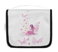 Magic Fairy Butterfly - Neceser de viaje para mujeres, hombres, niñas, niños, maquillaje, cosméticos, bolsa de aseo colgante, organizador de artículos de tocador, color, 4.5 L, Organizador de bolsas