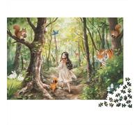 Magic Forest 1000 Piece Jigsaw Puzzle Reciclable Papel Forest Path Puzzle for Adultoos Divertido Regalo & Actividad for Home Idea for Hombres 52x38cm/1000pcs