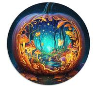 Magic Forest Inside A Calabaza,Rompecabezas para Adultos 1000pcs (67.5x67.5cm),Juegos De Desafío De