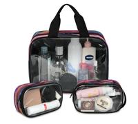 Magic Forest Landscape Tree - Bolsa de maquillaje de viaje para mujeres y hombres, bolsas de cosméticos translúcidas, 3 piezas, bolsa grande para ducha, organizador de artículos de tocador, color, L,