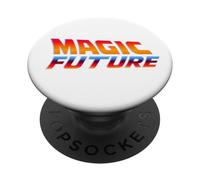 Magic Future Retro 80s Diseño estético PopSockets PopGrip Adhesivo