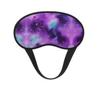 Magic Galaxy Sky - Antifaz para dormir con estampado morado - Cómoda cubierta para los ojos, banda elástica ajustable, perfecta para viajes, siesta o meditación