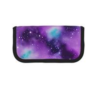 Magic Galaxy Sky - Estuche de lona para lápices, almacenamiento organizado para picnics y uso diario, estuche para lápices, color morado