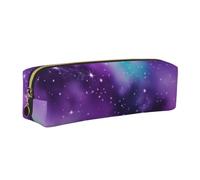 Magic Galaxy Sky - Estuche unisex con estampado morado para oficina, viajes, papelería, bolsa de almacenamiento, Gold, One Size, Organizador de bolsas