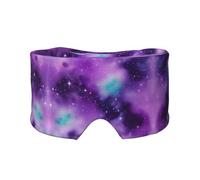 Magic Galaxy Sky - Orejeras para dormir con estampado morado, transpirable, ajustable, mantiene el calor, sombreado, ayuda cómoda