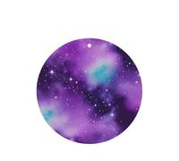 Magic Galaxy Sky Purple - Juego de ambientador colgante, tarjetas redondas de fragancia de lavanda para interiores de automóviles, paquete de 10/24 tarjetas