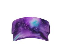 Magic Galaxy Sky Purple Print Fashion UV Protection Sun Visor Cap ligero para exteriores, senderismo, pesca y playa