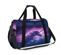 Magic Galaxy Unicorn - Bolsa de viaje para niñas, niños, mujeres y hombres, bolsa de fin de semana, bolsa de hombro para viajes, deportes, gimnasio