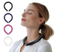 Magic Gel Anillos Refrigerantes para el Cuello - Pack de hielo refrigerante para el cuellos portátil - Paquete de gel frío para el cuello - Perfecto para atletas o trabajadores al aire libre - Negro