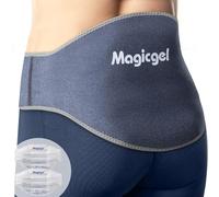 Magic Gel Bolsa de Gel Frio Calor para Lesiones - Faja para Congelador o Microondas - Alivia Dolores de Espalda y Lumbar con Extra Compresión - Bolsas Efecto Frío