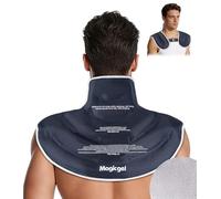 Magic Gel Bolsa de Gel Frío para Cuello y Hombros - Compresa Fría Reutilizable para Dolor Cervical, Lesiones de Hombro y Manguito Rotador - Terapia de Frío Flexible para Recuperación (Grande)
