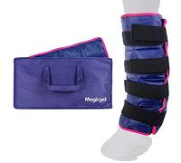 Magic Gel Bolsa Gel Frio para Caballo - 1x Bota de Hielo Reutilizable para Lesiones de Caballos en Tobillos Rodillas Piernas y Pezuña