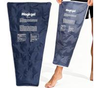 Magic Gel Bolsa Gel Frio para Lesiones de Piernas - Bolsa Hielo Lesiones Cubre Toda la Pierna 62 cm - Reduce Dolor Hinchazón e Inflamación - Reutilizable para Esguinces Artritis y Más - Gris