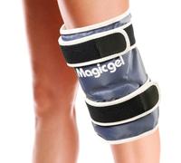 Magic Gel Bolsa Hielo Lesiones Rodilla - Compresa Gel Frio Rodilla con Cintas Ajustables - Bolsa Frio para Lesiones de Rodillas Cobertura 360º - Ice Pack Frío Se Mantiene 25 Mins