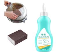 Magic Gel Cleaner for Pots and Pans, Black Pot Bottom Cleaning Gel - Powerful Stainless Steel Cookware Cleaning Paste,Cleaner for Bottom of Pots and Pans, Gel Cleaner for Cookware Bottom (1PC)