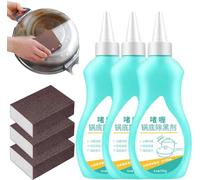 Magic Gel Cleaner for Pots and Pans, Black Pot Bottom Cleaning Gel - Powerful Stainless Steel Cookware Cleaning Paste,Cleaner for Bottom of Pots and Pans, Gel Cleaner for Cookware Bottom (3Pcs)