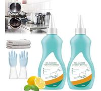 Magic Gel Cleaner para ollas y sartenes, limpiador de gel profesional para fondo de olla, gel de limpieza de fondo de olla negro, limpiador de escamas negras, limpiador de gel para parte inferior de