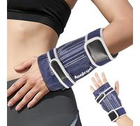 Magic Gel Muñequera Ice Pack Wrap - Soporte de mano caliente o fría con paquete de gel - Muñequera de compresión de calentamiento o enfriamiento para mano derecha o izquierda - Azul