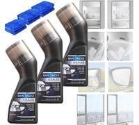 Magic Gem Coating Glass,Micro-Molecular Anti-Fog Coating Agent Wiper,Magic Gem Anti-Fog Coating,Anti Fog For Car Windshield,For Car Windshield, Windows, Mirrors, Glasses, Swim Goggles (3 pcs)