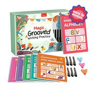 Magic Grooved Writing Practice Books, Reusable Handwriting Practice Books, Groove Workbooks, Handwriting Practice for Kids 3 +, Large Writing Practice
