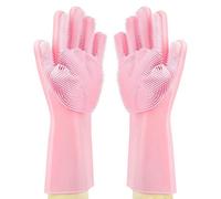 Magic - Guantes de limpieza de silicona para lavavajillas, para el cuidado del cabello de mascotas, cocina, baño, lavado de coches