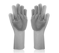 Magic - Guantes de limpieza de silicona para lavavajillas, para el cuidado del cabello de mascotas, cocina, baño, lavado de coches