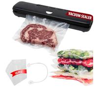 MAGIC HOME Selladora al vacío y selladora al vacío para alimentos y selladora de láminas, sellador al vacío para tarros y tarros de conservas, máquina de soldadura de 110 W