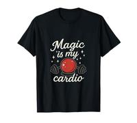 Magic Is My Cardio Adivination Workout Red Sparkles Camiseta