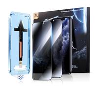 MAGIC JOHN 2 unidades para iPhone 11 Pro/iPhone X/iPhone XS (5,8 pulgadas), ángulo de protección de 28 grados, fácil eliminación de polvo, 9H, sin burbujas, fácil instalación