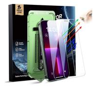 MAGIC JOHN 2 unidades para iPhone 12 Pro Max (6,7 pulgadas) Protector de ojos Arnti-Blaulicht HD Clear, Auto Dust-Elimination, Full Screen 9H Protector de Pantalla