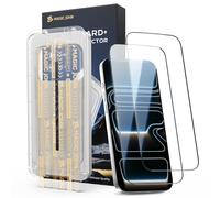 MAGIC JOHN Protector de Pantalla 3a Generación para iPhone 17 Pro 6,3 Pulgadas, HD Transparente, Cristal Templado 9H, Eliminación Automática del Polvo, Sin Burbujas, Fácil Instalación, 2 Piezas