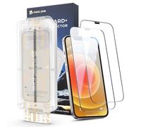 MAGIC JOHN Protector de pantalla para iPhone 12/12 Pro (6,1 pulgadas), HD, transparente, con fácil instalación, herramienta de fijación, compatible con fundas, 2 unidades