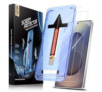 MAGIC JOHN Protector Pantalla para Samsung Galaxy S25 Ultra, Cristal Templado 9H, Marco Instalación Fácil, Auto-Alineación, Sin Burbujas, Antiarañazos, HD Transparente, 2 Piezas