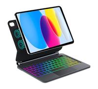 Magic Keyboard para iPad A16 11/10 ª Generación 11 Pulgadas 2025/10.9 Pulgadas 2022 con TouchPad Multi-Touch y Soporte Colgante, Teclado AZERTY Francés Negro con Retroiluminación