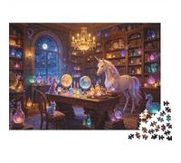 Magic Library 1000 Piece Jigsaw Puzzle Recycled Fantasy Craft Mayores Puzzles Party Juego Accesorios Desarrollo Chico & Chica‘s Inteligencia Educativo Divertido 38x26cm/1000pcs