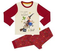 Magic Light Room on the Broom - Pijama largo unisex 100% algodón para Halloween, Frambuesa, 4-5 Years